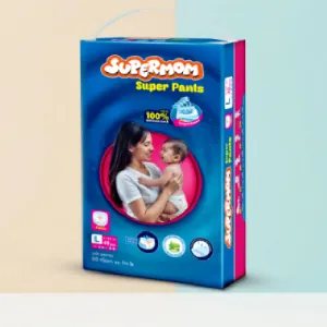 Supermom Baby Pant Diaper Large (8-15) Kg - 48 pcs 