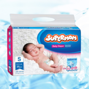 Supermom Baby Diaper- Size Small (3-8) kg - 25pcs