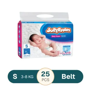 Supermom Baby Diaper- Size Small (3-8) kg - 25pcs