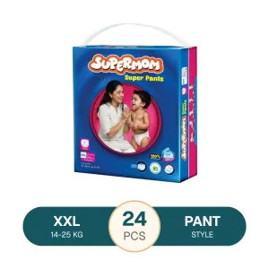 Supermom Baby Diaper Pant – XXL (14–25 Kg) 24 pcs