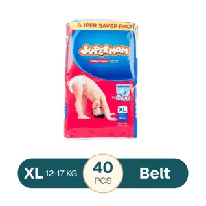 Supermom Baby Diaper Belt Extra XL (12-17 kg) 40 pcs