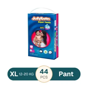 Supermom Baby Pant Diaper Xtra Large (12-20) Kg 44pcs