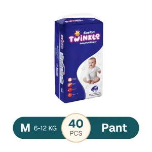 Savlon Twinkle Baby Pant Diaper M 6-12 kg 40 pcs