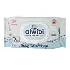 Aiwibi Flushable Baby Toilet Wipes (70 pcs)
