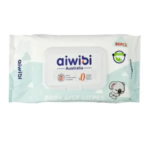 Aiwibi Baby Wet Wipes – Natural Tea Tree Oil (80 pcs)