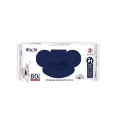 Aiwibi Premium Baby Wet Wipes (80 pcs)