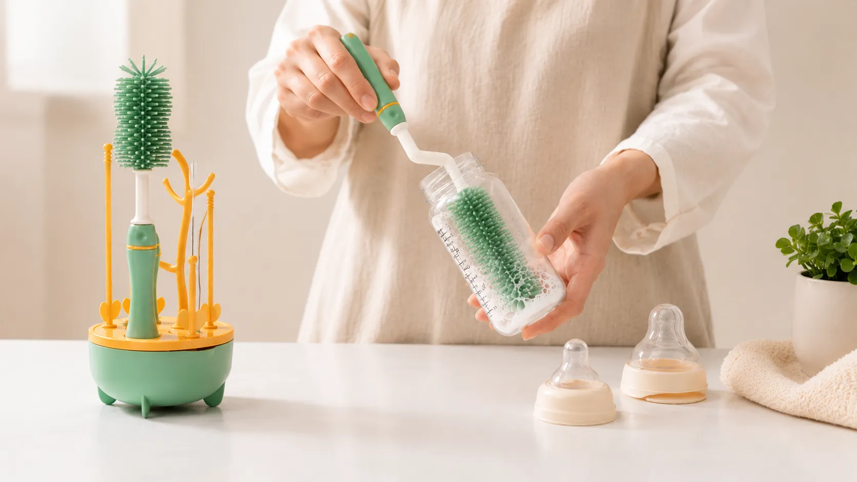 Hercules Bear Baby Feeder Brush Set