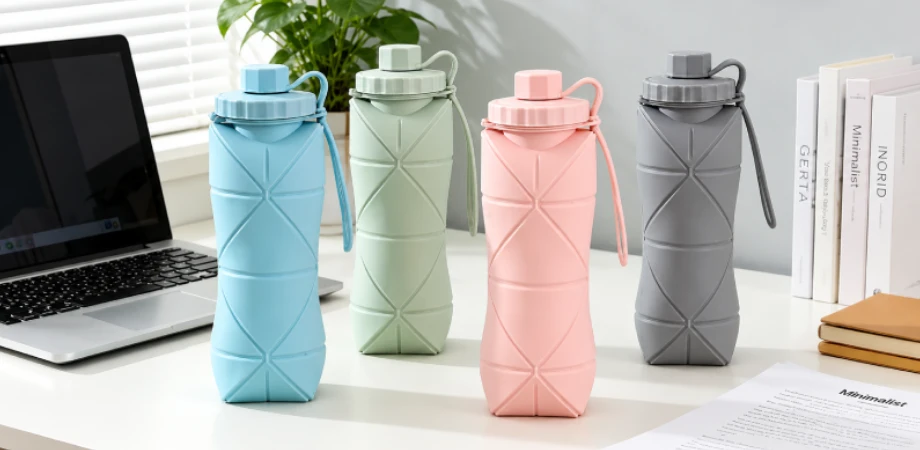 Portable Folding Silicone Water Bottle